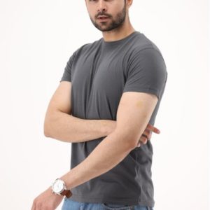 West Line Men Dark Grey Solid