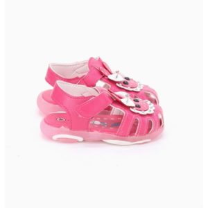Kids Peach Velcro Sandals