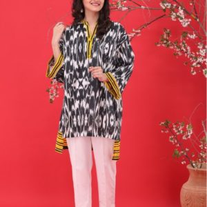 Black Print Lawn